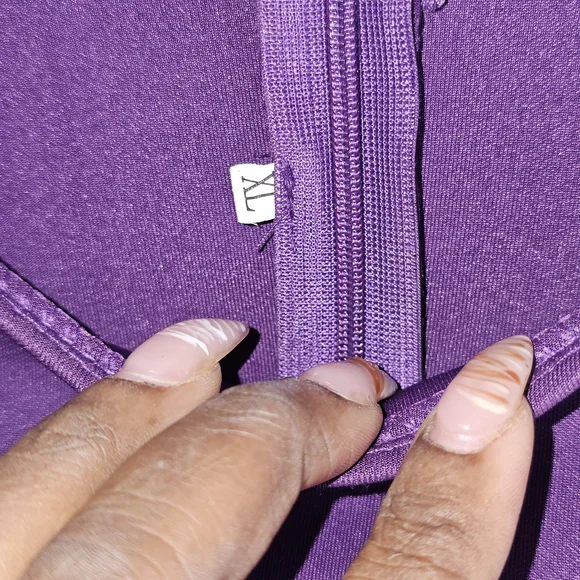 Elegant Purple Dress with Unique Sleeves - Picture 3 of 6